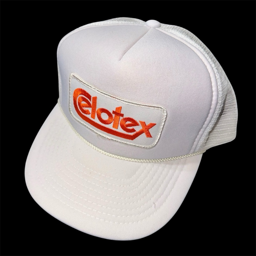 Vintage Celotex Trucker Rope Hat Snapback Cap Workwear Mesh Back Clean Condition